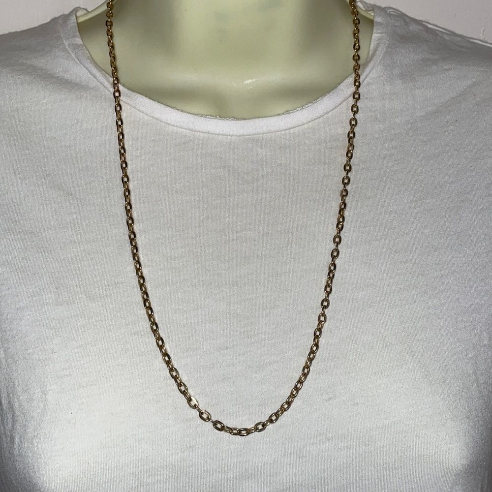 Vintage Sarah Coventry gold tone chain necklace
